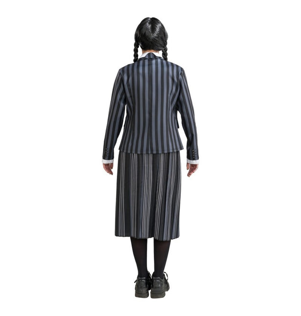 Costume Wednesday Uniforme scolastica nero/grigio