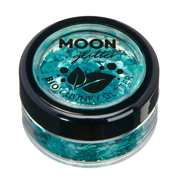 Moon Glitter Bio Chunky Glitter Turchese 3g