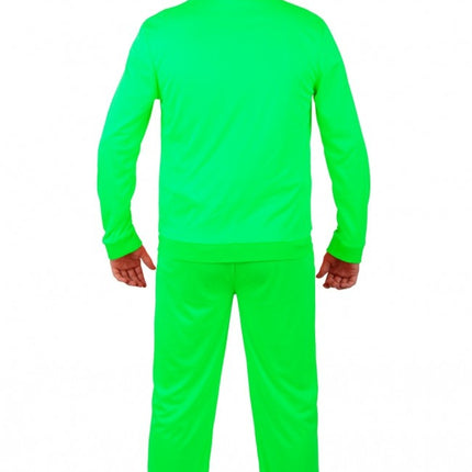 Tuta da ginnastica uomo verde neon