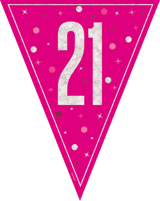 21 anni Ghirlanda Rosa 2,5 m