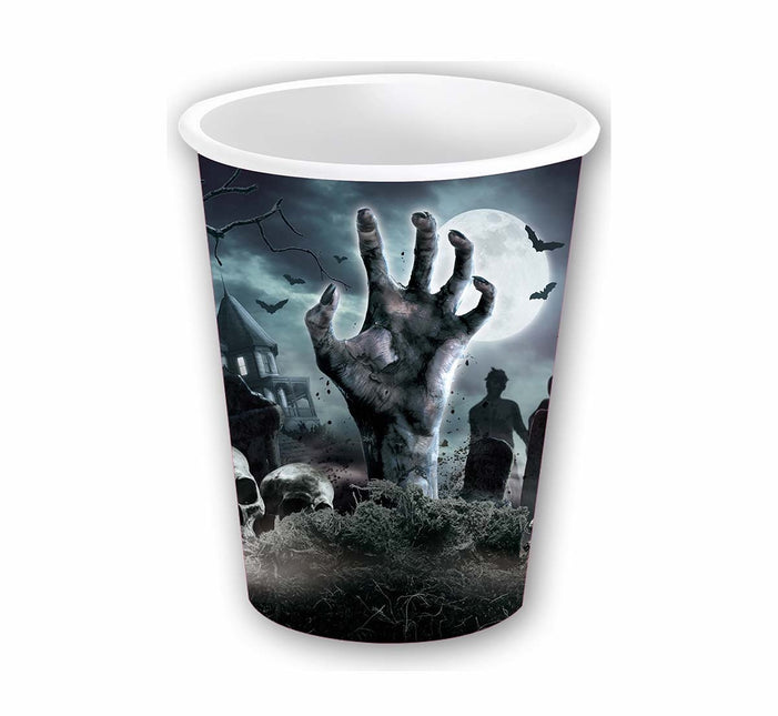 Tazze da cimitero di Halloween 355ml 6 pezzi