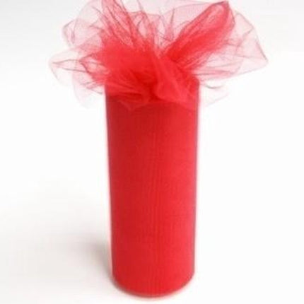 Rotolo di tulle rosso 30cm 9m