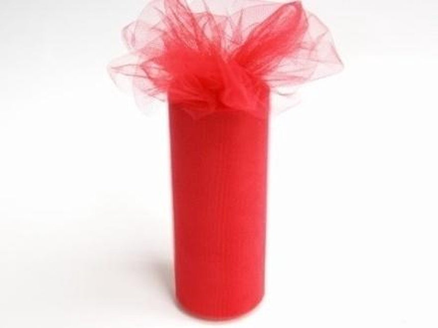 Rotolo di tulle rosso 30cm 9m