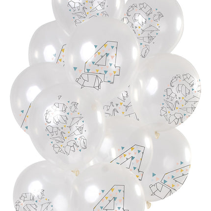 Palloncini 4 anni Origami 30cm 12pz