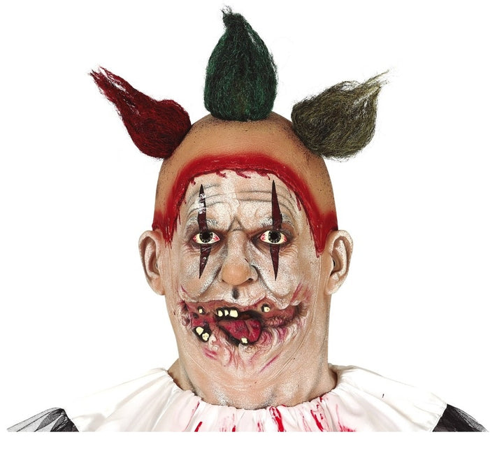 Capelli con maschera da clown di Halloween