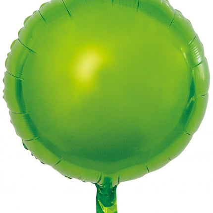 Palloncino a elio rotondo verde vuoto 45 cm