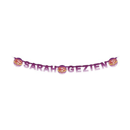 Sarah Letter Garland Rosa 1,6 m