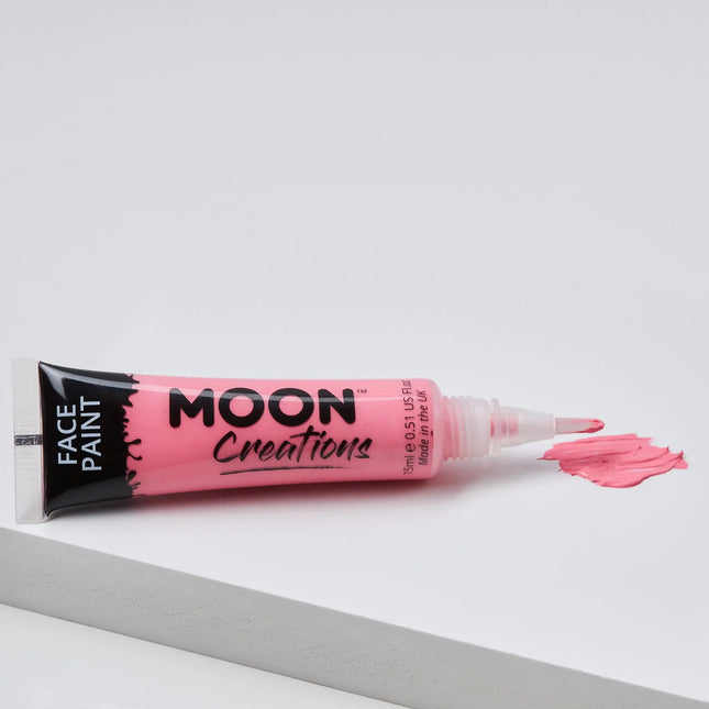 Moon Creations Vernice per il viso con applicatore Rosa brillante 15ml