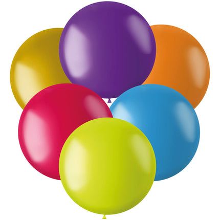 Palloncini colorati metallizzati 48cm 6pz