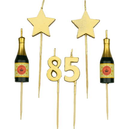 Candele 85 anni Champagne 17,5 cm