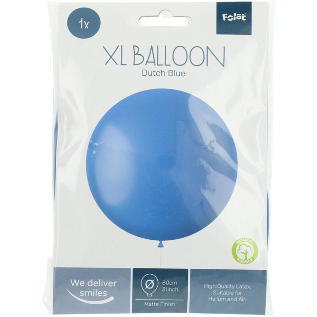 Palloncino blu olandese 80 cm