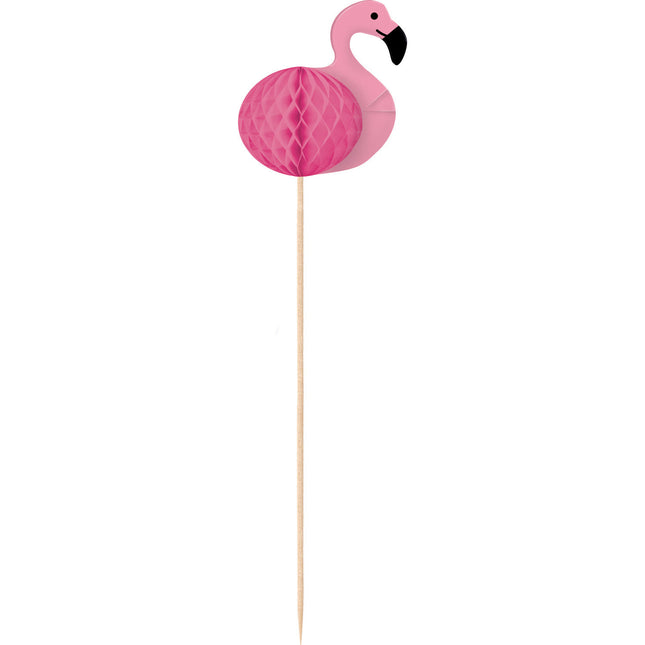 Bastoncini da cocktail Flamingo 19cm 10pz