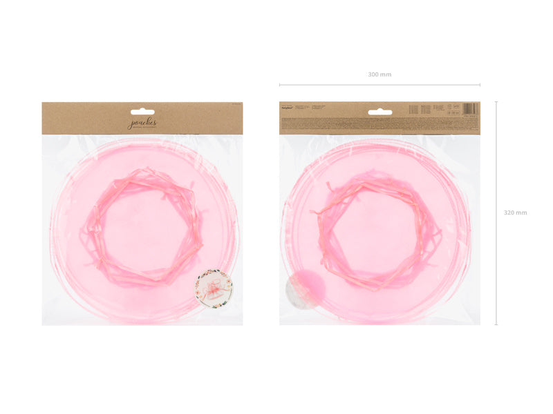 Sacchetti di organza rosa 25cm 10pz