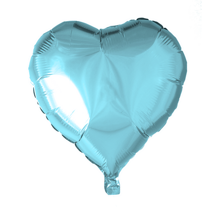 Palloncino ad elio Cuore Azzurro 45cm Vuoto