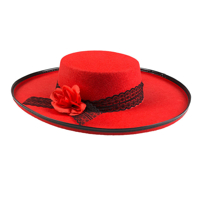 Cappello Senorita Red 39cm