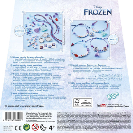 Crea un braccialetto con le lettere di Frozen