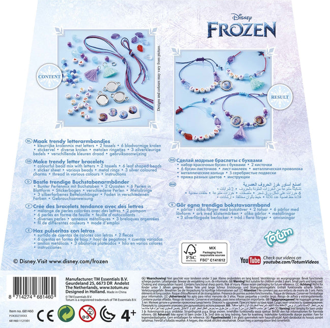 Crea un braccialetto con le lettere di Frozen