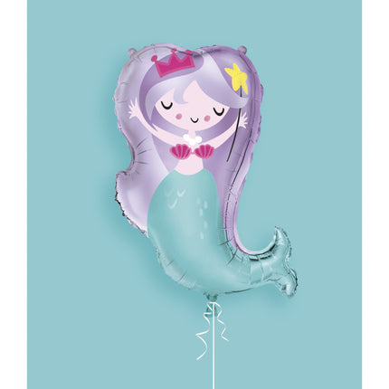 Palloncino ad elio Mermaid 74 cm vuoto