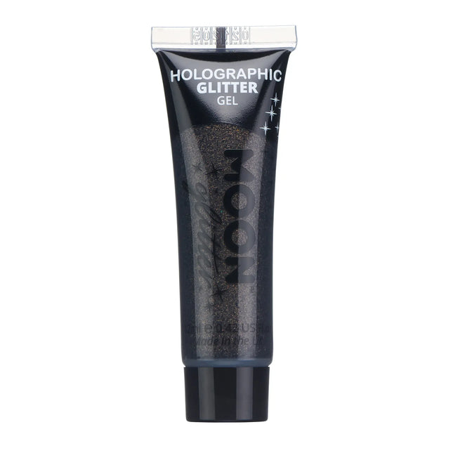 Moon Glitter Holographic Fine Glitter Gel Nero 12ml