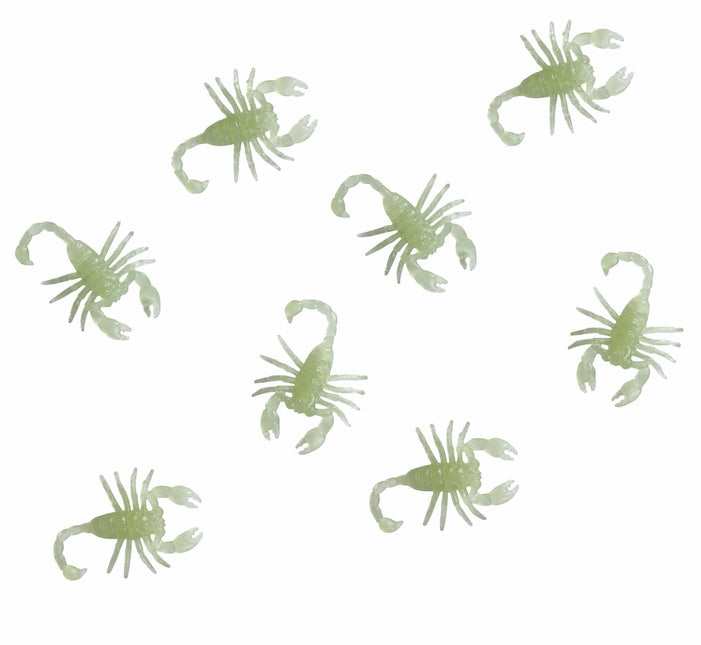 Decorazione da tavolo Scorpions Glow In Teh Dark 6cm 8pcs