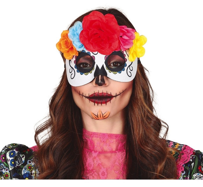 Maschera Halloween La Catrina