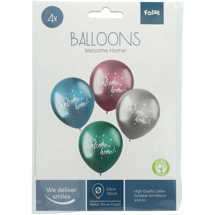 Palloncini Welcome Home 33cm 4pz