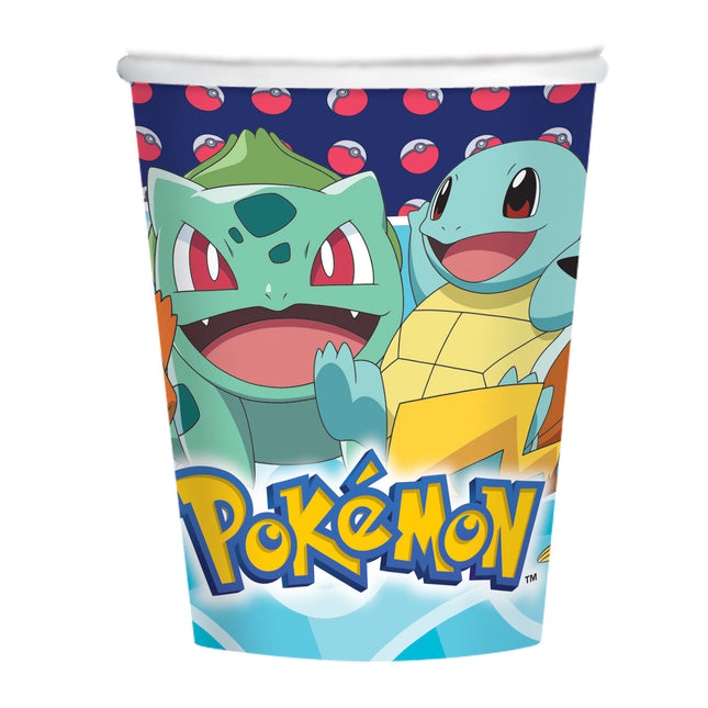 Tazze Pokemon in cartone 250ml 8pz