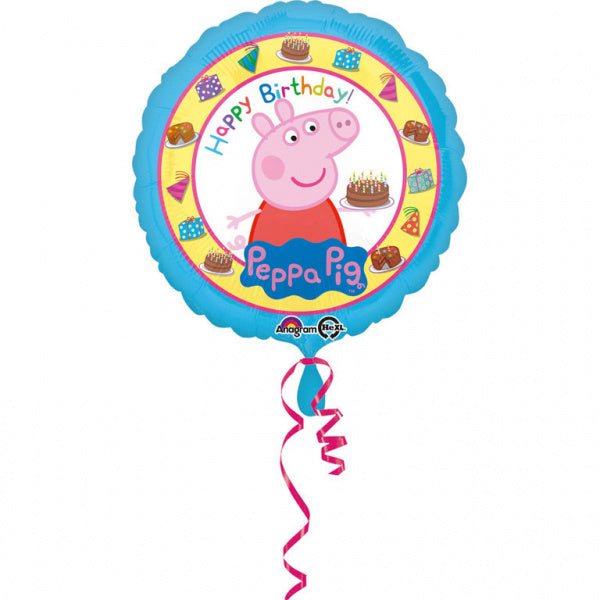 Palloncino ad elio Peppa Pig Happy Birthday 43 cm vuoto