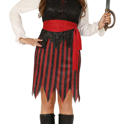 Costume da pirata donna 4 pezzi