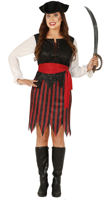 Costume da pirata donna 4 pezzi