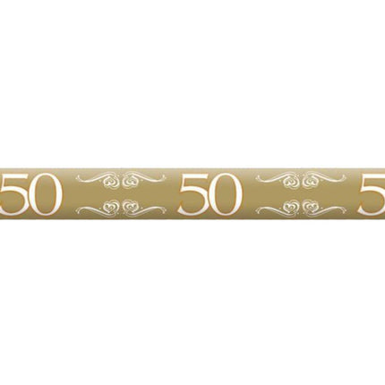 Nastro Barriera 50 Anni Oro 15m