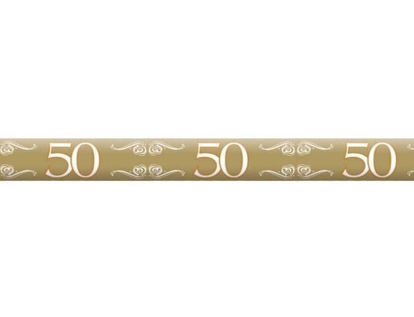 Nastro Barriera 50 Anni Oro 15m