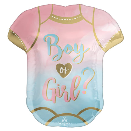 Palloncino a elio Gender Reveal Romper vuoto 60 cm