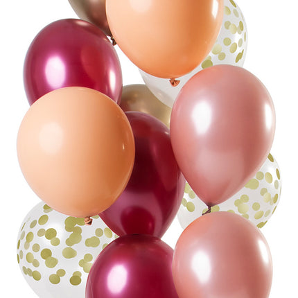 Set di palloncini rosa 30 cm 12 pezzi