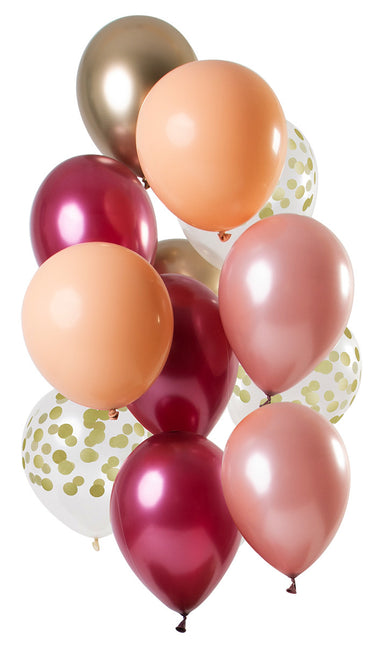 Set di palloncini rosa 30 cm 12 pezzi