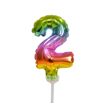 Palloncino Foil Figura 2 Arcobaleno 13cm vuoto