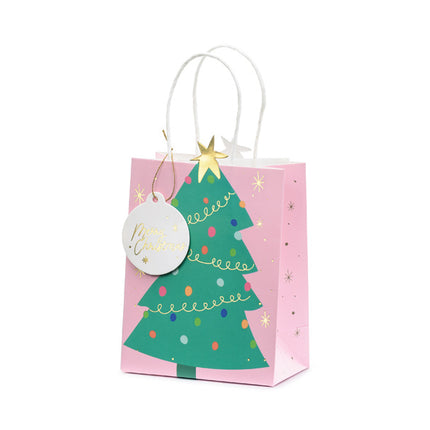 Borsa regalo albero di Natale 20 cm