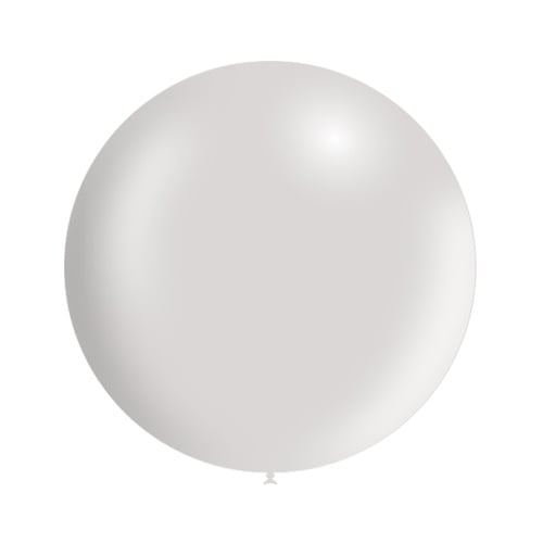 Palloncino gigante grigio chiaro metallizzato 60 cm