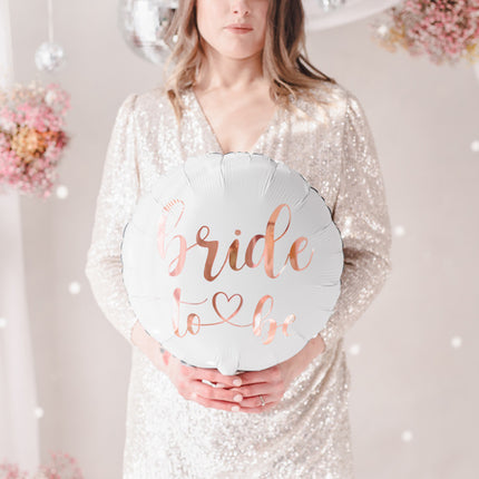 Palloncino ad elio Bride To Be vuoto 45 cm