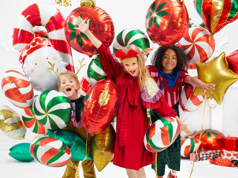 Palloncino ad elio Babbo Natale vuoto 70 cm