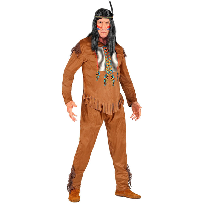 Costume indiano marrone uomo 3 pezzi