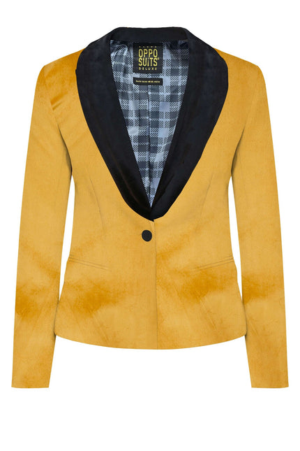 Blazer in velluto oro da donna OppoSuits