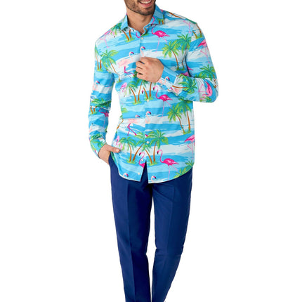 Camicia Hawaii Flamingo Uomo OppoSuits