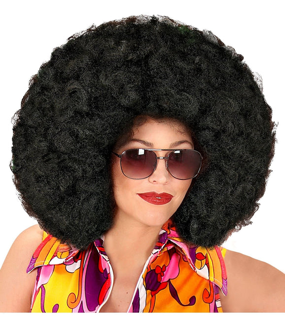 Maxi parrucca afro nera