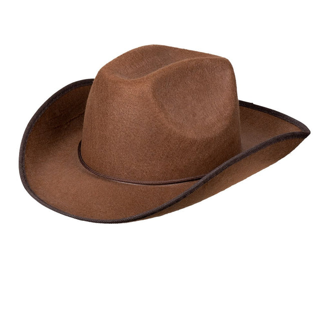 Cappello da cowboy marrone