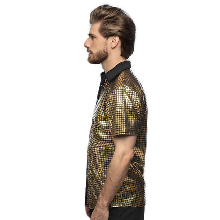 Camicia Disco Oro Metallizzato