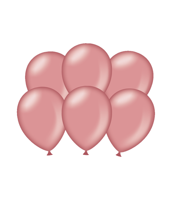 Palloncini oro rosa metallizzati 30cm 6pz