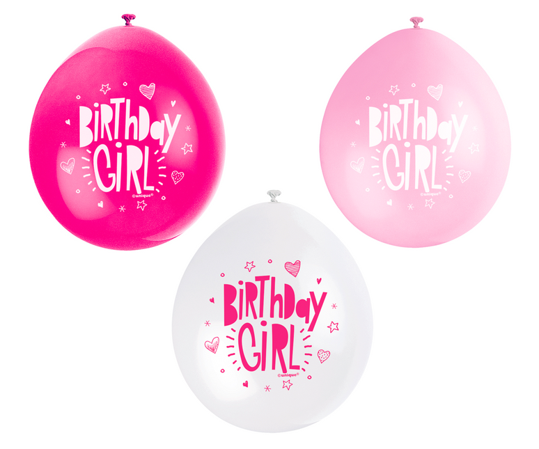 Palloncini Compleanno Ragazza 28cm 10pz