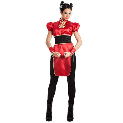 Costume da Ninja Rosso Donna