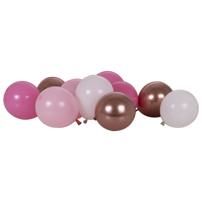 Set di palloncini rosa 13cm 40pz